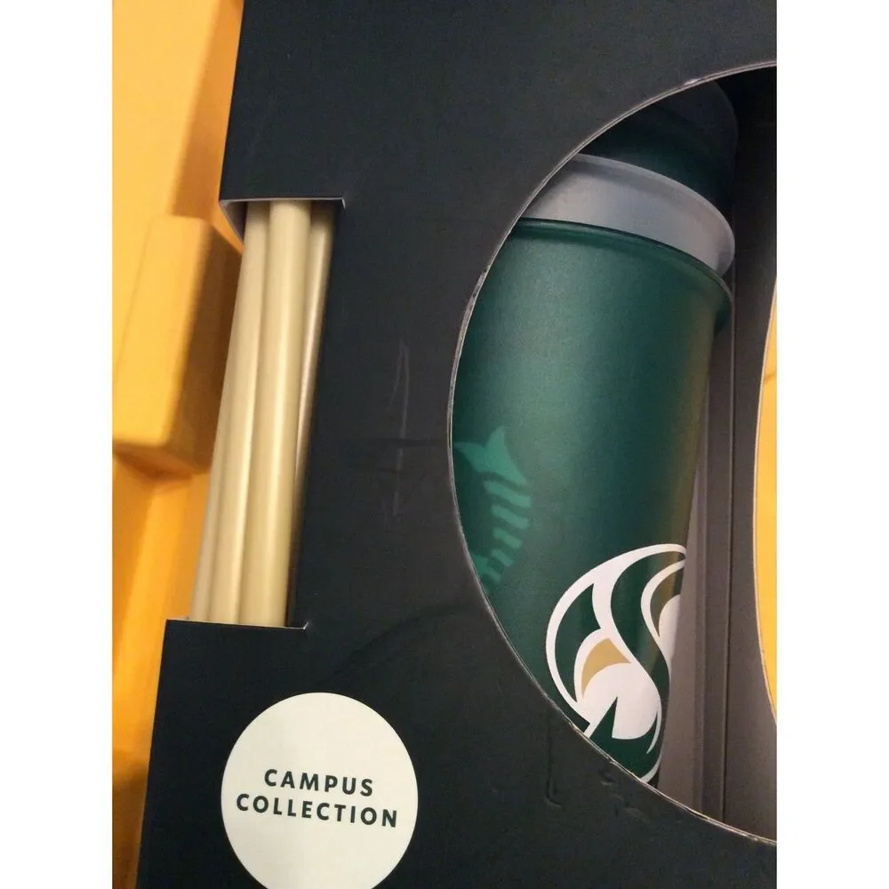 New Starbucks Sacramento state Campus Reusable Cole Cups 5 in set